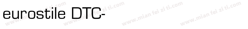eurostile DTC字体转换